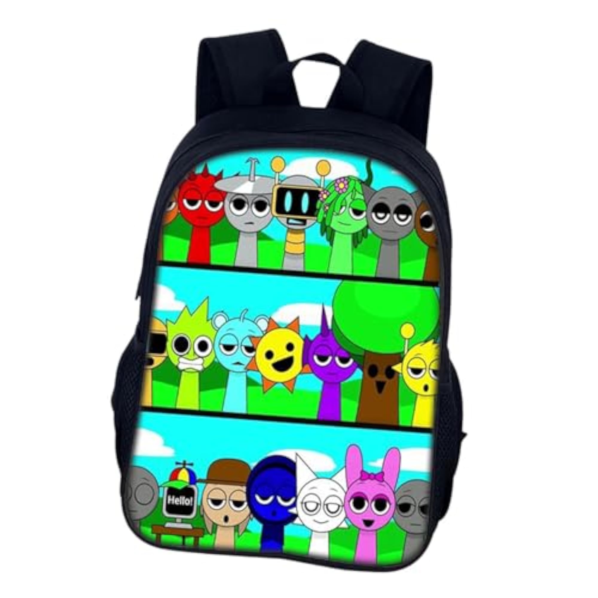 Kids Anime Shoulder Backpack, Travel Bag for Students